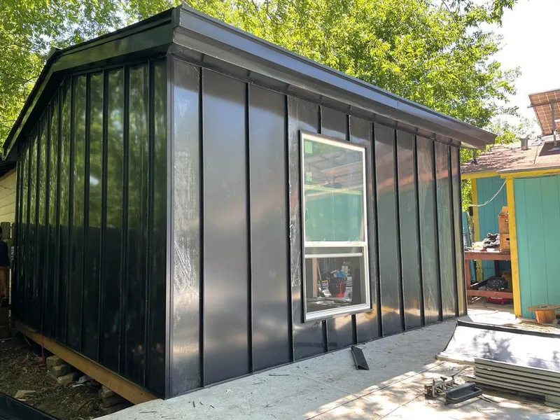 Black standing seam metal wall panels for Metal Roof Installation in Thermalito